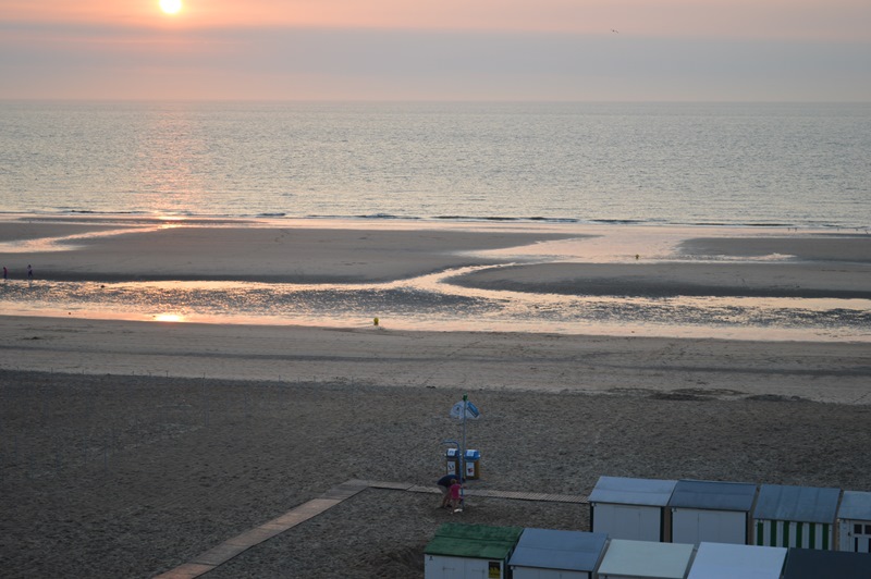 Wenduine strand zonsondergang
